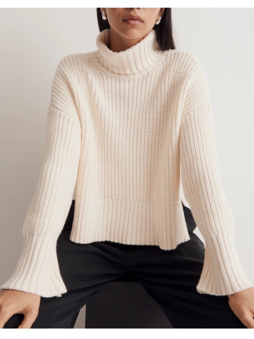 Madewell Wide ribbed Turtleneck Sweater